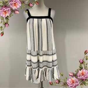 Mimi Maternity Black and White Striped Dress‎ size small